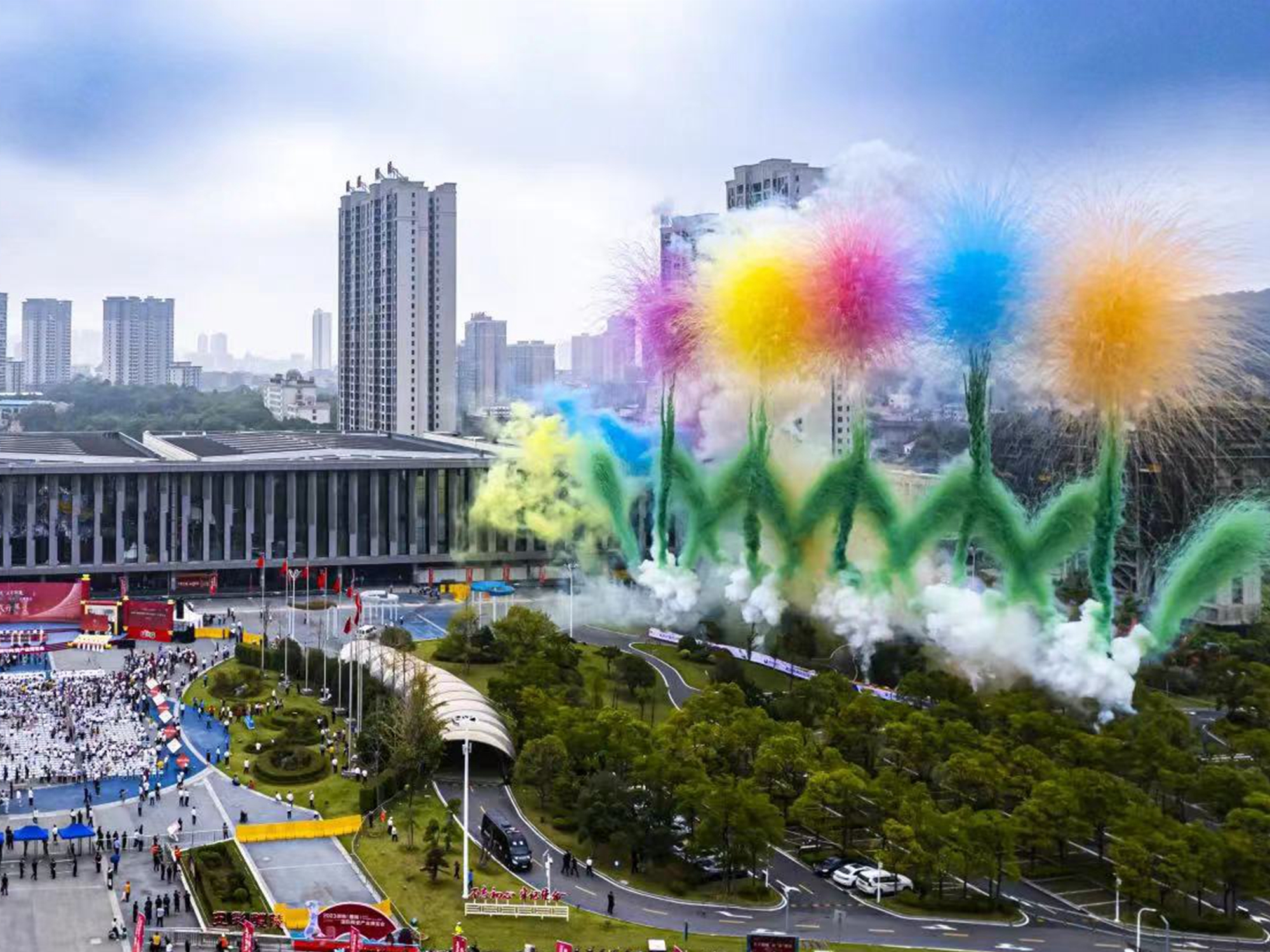 Live-Video von Probentests von Feuerwerkskörpern für einen Kunden in Malaysia