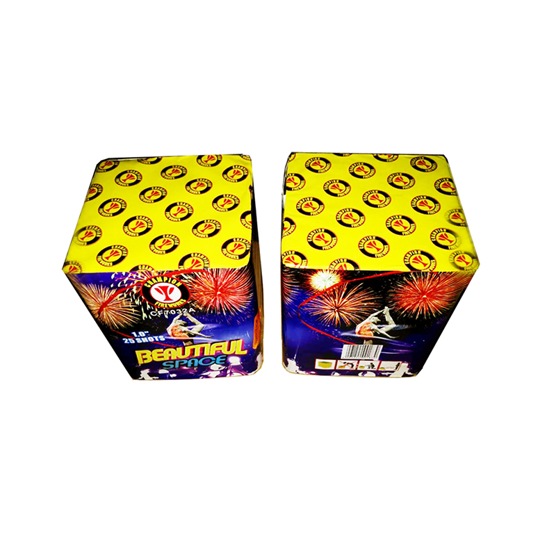 Beautiful Space 25 Shots Cake Fireworks