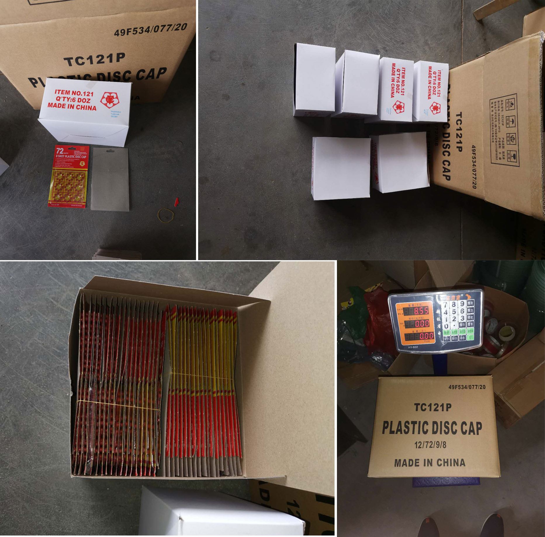 8 Shots Plastic Ring Cap 8 Shots Plastic Ring Cap