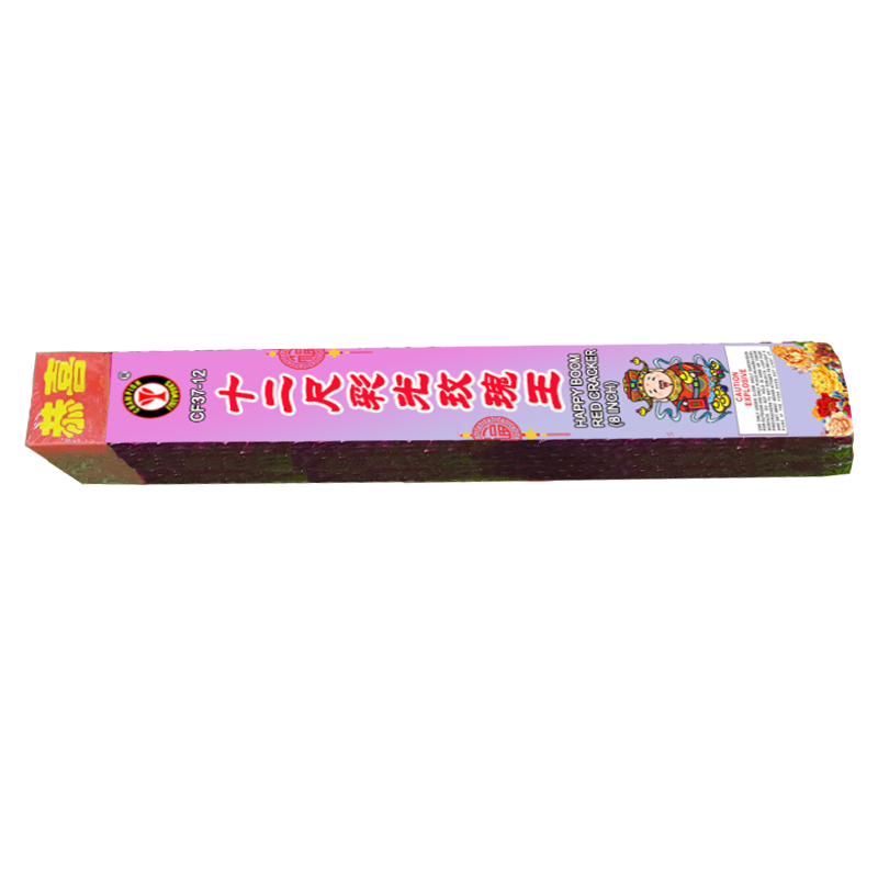 Happy Boom 12 Feet Cracker (Rose Colour)